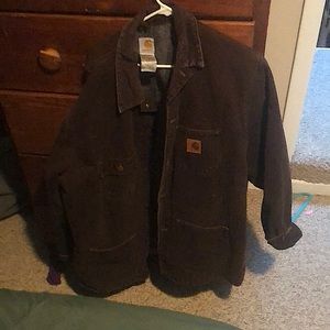 Carhartt brown chore coat xl tall